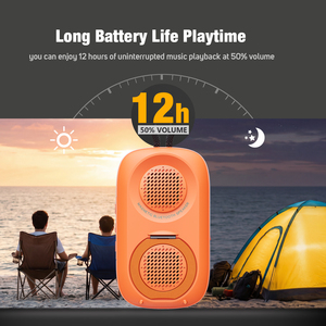 Lightweight Magnetic <b>Wireless</b> Bluetooth <b>Speaker</b> IPX6 Waterproof Stereo Sound Outdoor Camping Biking Bathroom Handsfree Player - Product Image 5