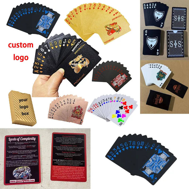 Фабричная индивидуальная колода карт для детей, алфавитная карточная игра, услуги по печати карт, золотой, черный, белый, серебристый, покерная колода