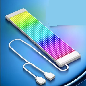 แถบไฟ ARGB 24 พินซิลิโคนสองชั้นสำหรับตกแต่งเคสคอมพิวเตอร์เดสก์ท็อปพร้อมขั้วต่อ 5V 3 พินสำหรับไฟพีซี - Product Image 1