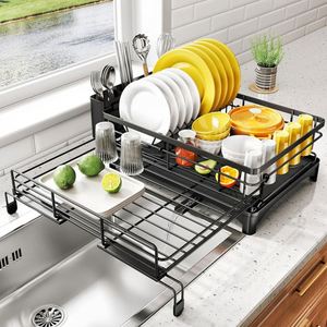 Nuevo Estante Escurridor de Platos Extensible para Cocina, para Colocar Sobre el Fregadero, en Oferta para Encimera de Cocina - Product Image 2