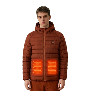 <span class=keywords><strong>Giacca</strong></span> Riscaldata da Uomo AQTQ, Cappotto con Cappuccio Elettrico Ricaricabile USB, Caldo e Isolante per Attività Invernali all'Aperto e Sci - Product Image 5