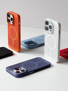 Verano transpirable disipación de calor TPU mate caso anillo magnético succión a prueba de golpes anticaída para iPhone 14 Color sólido - Product Image 5