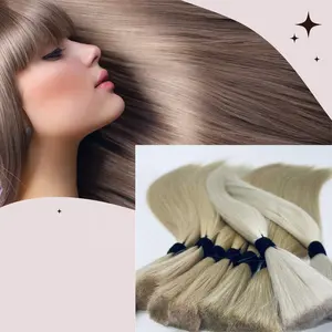 Grosir Ekstensi Pita Rambut 100% Kuncir Ekor Kuda Pita Rusia Rambut Piano Ombre Balayage Pita Rambut