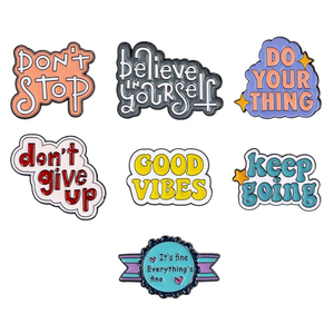 Épinglette <span class=keywords><strong>positive</strong></span> énonciation inspirante broche épingles Badge pour sacs à dos vêtements bricolage accessoires épingles de <span class=keywords><strong>phrase</strong></span> de motivation - Product Image 2