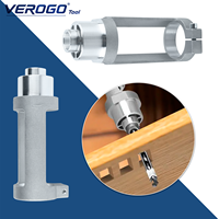 Support de guidage pour foret à trous carrés VEROGO, support de burin à mortaiser en métal, accessoire pour perceuse électrique, pour le travail du bois et la mortaisage carré