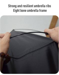 Parapluies de golf promotionnels coupe-vent classiques en polyester à ouverture manuelle, couleur personnalisée, avec bouton d'ouverture automatique, vente en gros pour fournisseurs - Product Image 2
