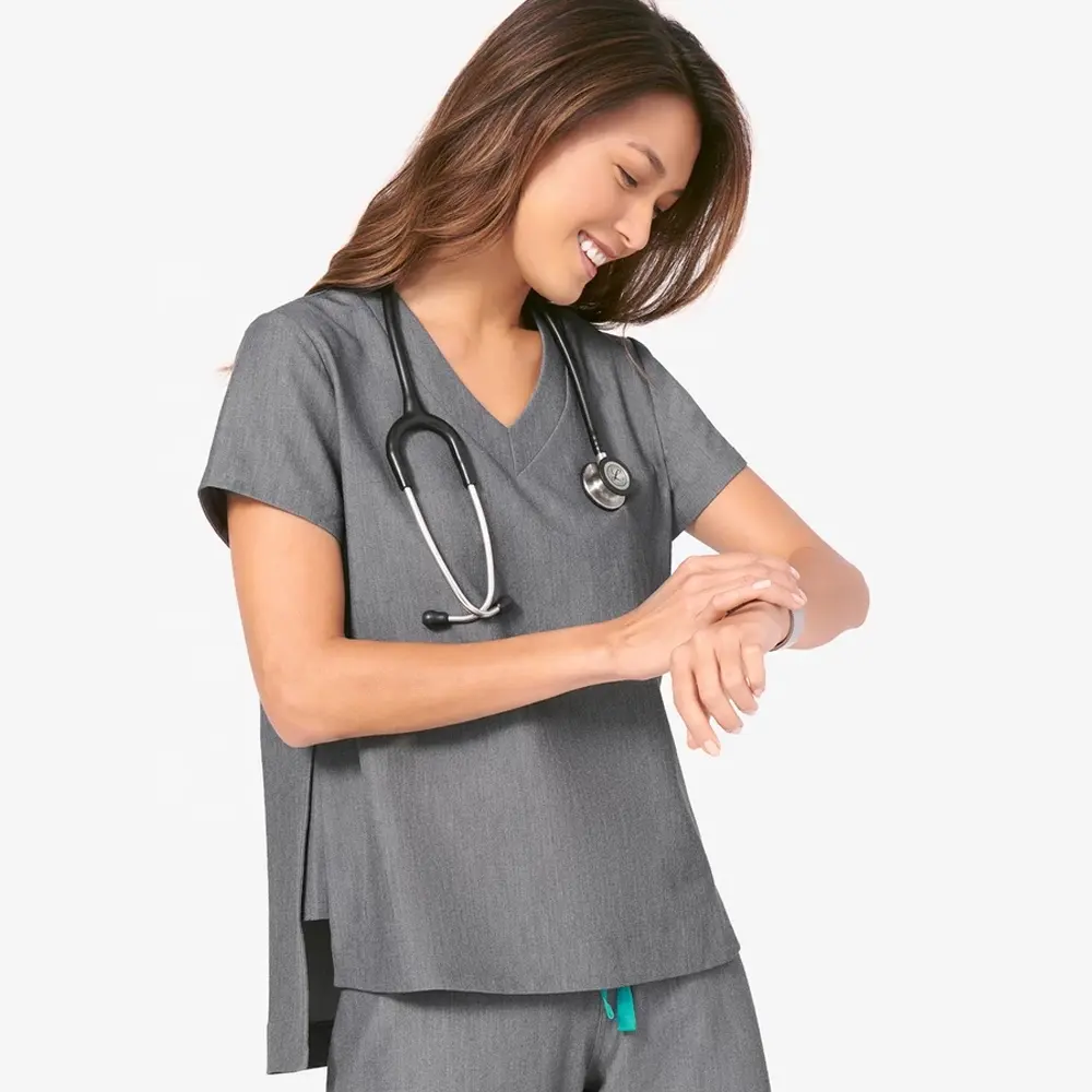 Ziekenhuis Scrub Uniform Vrouwen Oem Verpleegkundige Uniformen Scrubs Set