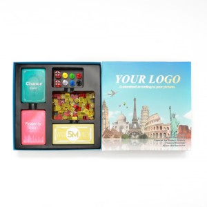 Jeu de société éducatif sur les monuments mondiaux, personnalisable avec logo, <span class=keywords><strong>carte</strong></span> pliable, accessoires complets - Product Image 6
