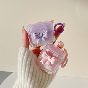 Étui pour accessoires d'écouteurs avec design <span class=keywords><strong>papillon</strong></span> 3D pour <span class=keywords><strong>Airpods</strong></span> Pro 2 3, housse en silicone TPU pour écouteurs, étui Airpod personnalisé luxueux et mignon - Product Image 2