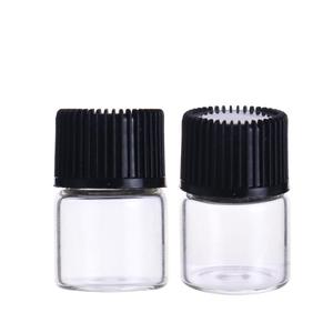 Lọ 0.5Ml 1Ml <span class=keywords><strong>2Ml</strong></span> 3Ml Mini Amber Mẫu Tinh Dầu Thủy Tinh Với Nắp Vặn Màu Đen Nhựa Orifice Reducer - Product Image 3