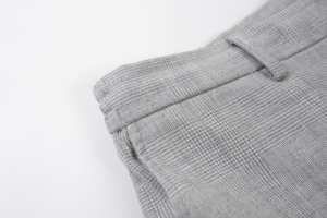 Ensemble coordonné pour <span class=keywords><strong>homme</strong></span>, style smart casual, motif <span class=keywords><strong>pied</strong></span>-<span class=keywords><strong>de</strong></span>-<span class=keywords><strong>poule</strong></span>, veste <span class=keywords><strong>surchemise</strong></span> grise et pantalon cintré, deux pièces - Product Image 6