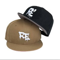 Topi Dad Hat Unisex Pria Hip Hop 6 Panel Tanpa Struktur, Pinggiran Datar, Bordir & Cetak Logo Custom, Bahan Kanvas, Snapback