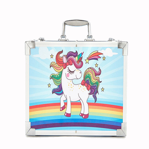 Boîte en aluminium double couche, ensemble de peinture à l'aquarelle pour enfants, papeterie, cadeau, ensemble artistique - Product Image 1