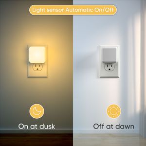 Luz Nocturna LED con Certificación ETL, 2700K Luz Cálida, Sensor Automático de Anochecer al Amanecer, Enchufe Estadounidense para Dormitorio o Pasillo - Product Image 2