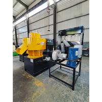 Nouvelle machine à granulés de bois à haute efficacité avec pompe à engrenages moteur, production de 1 tonne (diamètre des granulés de 6 à 30 mm)