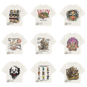เสื้อยืดสตรีทแวร์ทรงบ็อกซี่ฟิตสำหรับผู้ชาย ผ้าหนา 28 GSM 100% คอตตอน วินเทจ แอซิดวอช สกรีนโลโก้ได้ เสื้อยืดเปล่าเรียบๆ สำหรับผู้ชาย ขายส่ง - Product Image 2