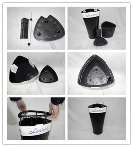 Pots à fleurs artificielles <span class=keywords><strong>de</strong></span> haute qualité, petits pots décoratifs en plastique pour le jardin et la maison, design moderne, usage quotidien - Product Image 3