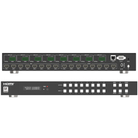 Matrice de commutation 8x8 8K UHD 2.1 avec dénouvellement automatique, déintégrateur audio, boîtier métallique et prise en charge de 4 haut-parleurs pour système Home Cinéma