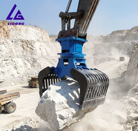 Excavatrice montée sur chenilles 360 °   Pinces de rotation pour démolition, idéales pour les usines de traitement des déchets et le recyclage des ressources