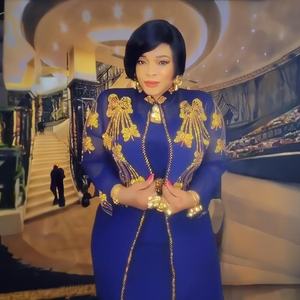 Nuovo prodotto ultimo stile di abito africano strass abbigliamento africano vestito di lusso donna stile <span class=keywords><strong>Kitenge</strong></span> Top design africano - Product Image 5