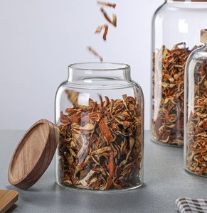 Juego de tarros de vidrio a prueba de humedad de grado alimenticio Premium, tarro de almacenamiento Chenpi y tarro de té con tapa sellada para productos secos y almacenamiento de té - Product Image 4