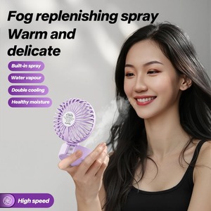 New Outdoor Neck-hanging Small <b>Spray</b> <b>Fan</b> Handheld Folding Wireless Portable Mini <b>Fan</b> Home Office Travel Cold <b>Fan</b> with Lanyard - Product Image 2