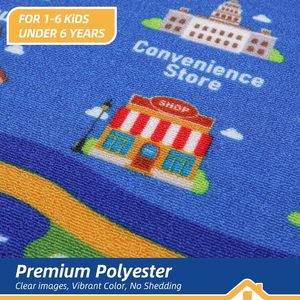 Sala de juegos de gran tamaño para niños, alfombra educativa antideslizante, lavable, alfombra para guardería, alfombrilla para el suelo para el aula de niños pequeños - Product Image 3