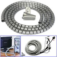 Organizador de Cables en Espiral de PE, Protector de Cables, Tubo de Gestión de Cables, Kit de Organización, Fundas para Cables