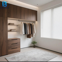 Armoire en métal et bois personnalisée, style industriel moderne, avec étagères ouvertes pour le rangement des vêtements – Offre Spéciale