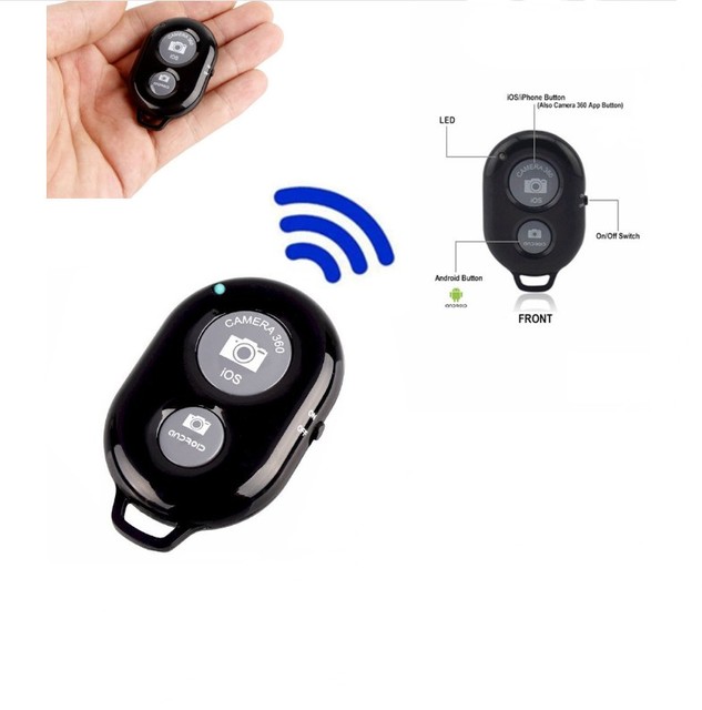 Wholesale Remote Shutter Release Button Self Timer Wireless Control Selfie Stick for Mobile Phone Camera Accessories