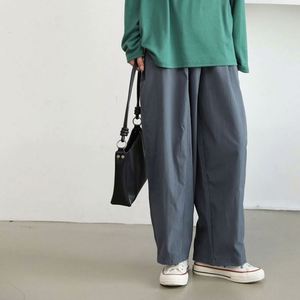 Pantalon <span class=keywords><strong>long</strong></span> ample à jambes larges pour <span class=keywords><strong>femme</strong></span>, style automne-hiver, vente directe d'usine - Product Image 1