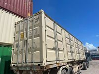 Conteneur maritime sec à chargement facile de 40 pieds à ouverture latérale en acier Corten, conteneur à porte latérale standard ISO pour le transport de marchandises en vrac
