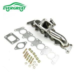 Colector de escape Turbo de gran flujo de acero inoxidable, brida T25 T3 para VW, Skoda, Seat, Audi 1,8 T, K03, K04, Turbo <span class=keywords><strong>cargador</strong></span> - Product Image 2