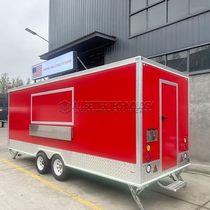 Thức Ăn Nhanh Xe tải với đầy đủ nhà bếp nhượng Bộ phục vụ thực phẩm Trailer bánh pizza Burger container nhà hàng thanh để bán USA Úc - Product Image 4