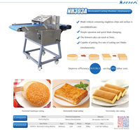 Professionnel industriel automatique hamburger commercial Hamburger hot dog coupe-pain machines de traitement trancheuse à pain