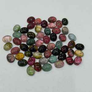 Commercial Quality Natural Multi <b>Tourmaline</b> Calibrated Cabochon Loose Stones Trillion Shaped Gemstones Wholesale Sale - Product Image 5