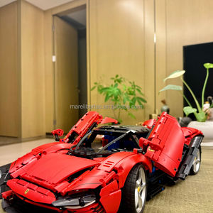 Ferra Ris daytona SP3LOGOS TECHNICS Bugatti Chiron 1:8 Scale ABS Building Blocks Set Cars <b>Theme</b> DIY <b>Toy</b> Gift - Product Image 3