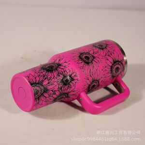 Stainless Steel Tumbler 40oz Insulated With Sunflower Design Travel Mug - Product Image 5
