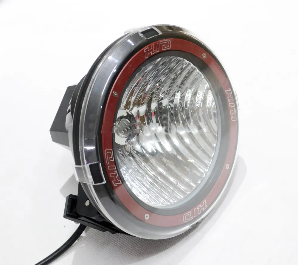 Hexin — phare de conduite au xénon noir, projecteur HID/faisceau large, 9 pouces, 12V, 100W, 12V, 24V