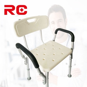 Silla de Ducha de Aluminio a <span class=keywords><strong>Precio</strong></span> Económico con Respaldo/Apoyabrazos/Soporte para Ducha - Product Image 2