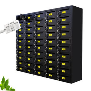 Boîte aux lettres murale en métal durable pour l'extérieur avec serrure à clé, casier sécurisé pour la réception des lettres et des services postaux - Product Image 1