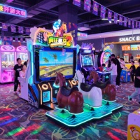 Máquina de Juego de Carreras de Caballos para Interiores, Simulador de Montar a Caballo que Funciona con Monedas, Equipo para Centros Comerciales