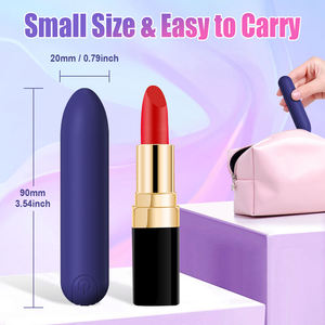 เครื่องนวดแบบไร้สาย <span class=keywords><strong>AV</strong></span> รูปทรงกระสุน กันน้ำ แรงสั่นสะเทือนสูง ขนาดเล็ก พกพาสะดวก ปรับความเร็วได้หลายระดับ สำหรับผู้หญิงและเลสเบี้ยน - Product Image 5