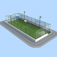 Stades de football personnalisés, terrains complets, équipement de terrain de sport, terrain de football pour extérieur et intérieur