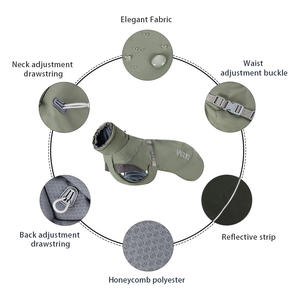 Grosir rompi anjing bolak-balik tahan angin antiair mantel musim dingin pakaian anjing hangat jaket anjing cuaca dingin - Product Image 2