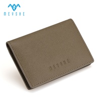 Benutzer definierte dunkelbraune hochwertige echte Leder Karte Brieftaschen schlanke Tasche Debit Kredit Visitenkarte halter Süßigkeiten Visitenkarten