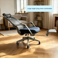 Chaise de bureau ergonomique réglable avec appui-tête rotatif à 360 degrés, commande sans fil, inclinable, certifiée BIFMA, chaise de sieste