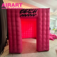 Accessoires de photomaton gonflables personnalisés à prix super bas et photomaton rose pour les événements de mariage