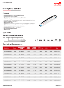 Transformador de Alimentación LED de 150W con Voltaje Constante 0-10V/1-10V/10V PWM/Rx, Regulable, 170-264V AC-DC 24V IP67, Resistente al Agua - Product Image 6