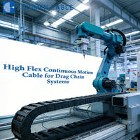 Câble de chaîne porte-câbles blindé certifié UL, 10 millions de cycles de flexion, haute flexibilité, résistant à l'huile PUR, pour machines CNC